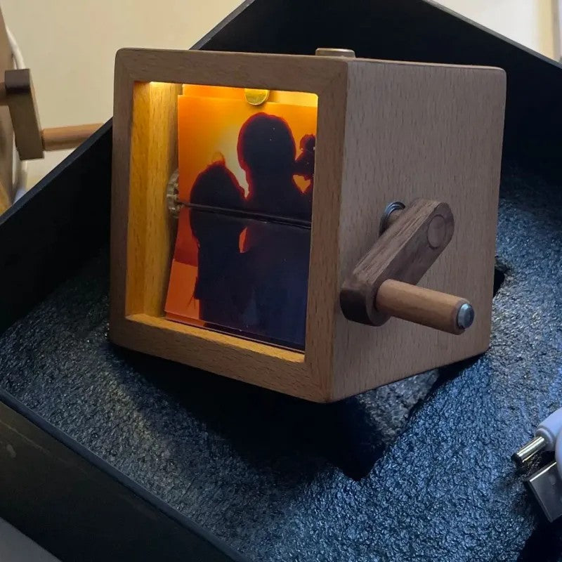 Custom Hand-Crank Flipbook Box